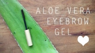 DIY ALOE VERA EYEBROW GEL [upl. by Honan]