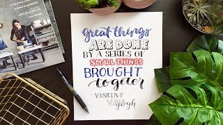 8 Hand Lettering Fonts HowTo Draw Different Styles [upl. by Vharat419]