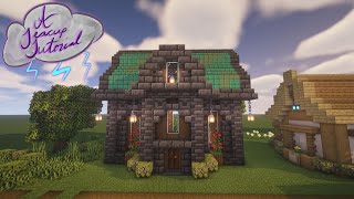 How to Build Minecraft 117 Deepslate and Copper Cottage House [upl. by Nedrud154]