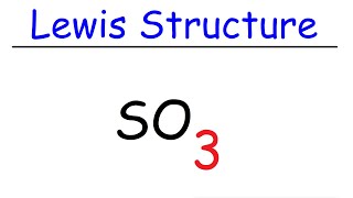 SO3 Lewis Structure  Sulfur Trioxide [upl. by Atirabrab]