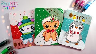 TARJETAS DE NAVIDAD FÁCILES  DIY  CHRISTMAS CARDS [upl. by Cynde]