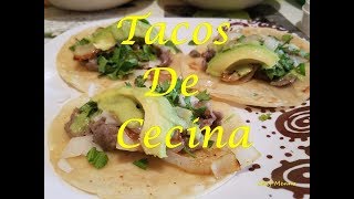 Tacos de Cecina Caseros [upl. by Zildjian40]