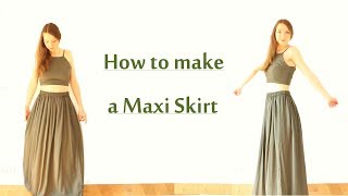 DIY Maxi Skirt  Beginner Friendly [upl. by Catha]