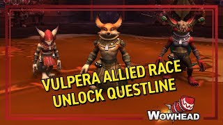 Vulpera Allied Race Unlock Questline [upl. by Ennailuj164]