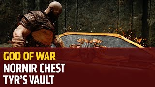 God of War  Nornir Chest in Tyrs Vault [upl. by Ecnarwal]