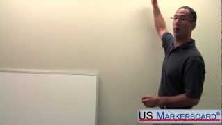 How to Install a Whiteboard  US Markerboard [upl. by Niple959]