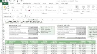 Microsoft Excel  Loan Calculator Templates [upl. by Goodden]