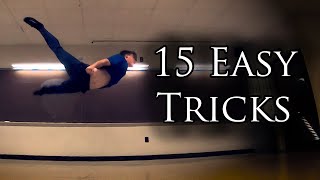 15 EASY Tricks  Beginner Tricking Tutorial [upl. by Ellenad]