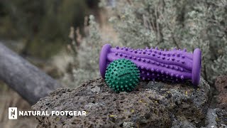 Rubz Foot Massage Roller and Massage Ball Review  Natural Footgear [upl. by Gordan]