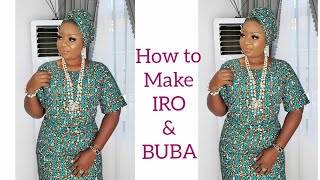 How to make IRO AND BUBA African Traditional wear [upl. by Janet]