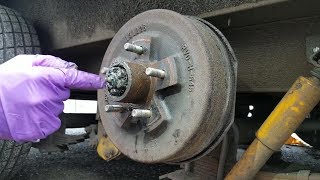 How To Replace RV Trailer Brakes Hubs Rotors amp Repack Bearing Grease [upl. by Notniv]