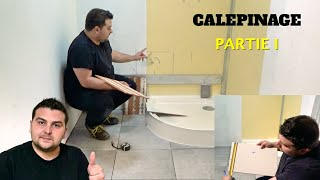 Comment Démarrer une Pose de Carrelage au MUR  CALEPINAGE 1 [upl. by Vastah]