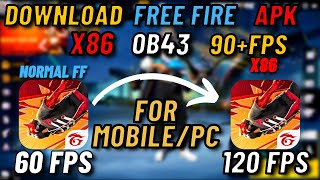 How to Download Free Fire OB43 New Update  Free Fire New Update OB43 APK  Free Fire x86 Version [upl. by Corel]