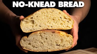 NoKnead Bread Overnight Version The New York Times Recipe [upl. by Sacrod]