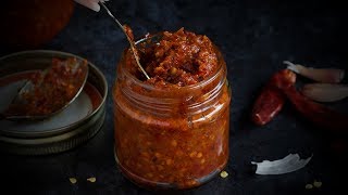 Homemade Red Chilli Paste Recipe [upl. by Eisnil]