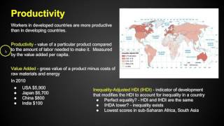 AP Human Geography  Development  Chapter 9 Key Issue 1 [upl. by Bettencourt]