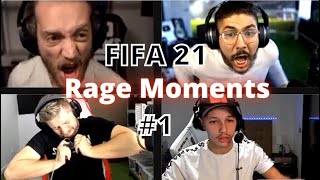 FIFA 21 RAGE MOMENTS COMPILATION 1 BROKEN CONTROLLERS [upl. by Nerrak446]