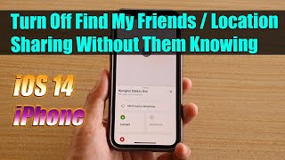 How to Turn Off Find My Friends  Location Sharing Without Them Knowing [upl. by Dianne432]