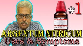 Argentum Nitricum in Hindi Part 1  Uses amp Symptoms in Homeopathy by Dr P S Tiwari [upl. by Novek]