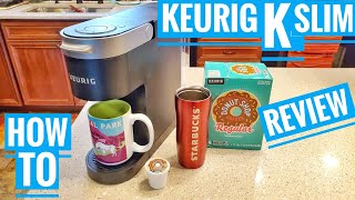 Keurig KSlim Single Serve Coffee Maker Review KCup [upl. by Klump]