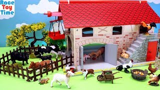 Farm Barn Playset with Fun Animals Toys For Kids [upl. by Martita]