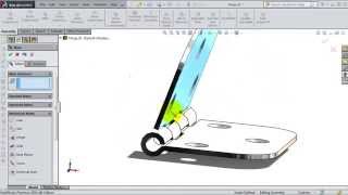 SolidWorks Assembly Tutorial 124 hinge mate [upl. by Kristin978]