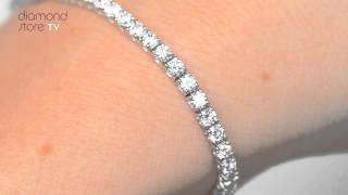 Diamond 3ct Tennis Bracelet Set In 18K White Gold  FDT23 5 [upl. by Etolas333]