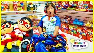 Ryan Spend 24 hours overnight in Ryans World Toys Room Challenge [upl. by Annavahs]