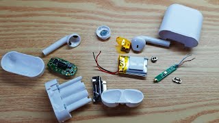 Airpods Teardown Whats inside apple clone wireless headphones [upl. by Drhcir159]