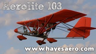 Aerolite Aerolite 103 ultralight aircraft Aerolite experimental aircraft Hayes Aero Michigan [upl. by Lapides]