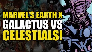 Galactus vs The Celestials Earth X Finale [upl. by Ayiak]