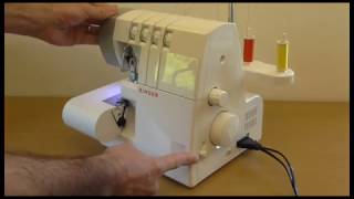 Singer 14SH754 Overlocker Different seams  Setup and Tension settings [upl. by Charla]