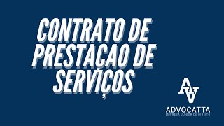 Contrato de prestação de serviço as principais características [upl. by Nisse]