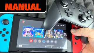 Nintendo Switch Pro Controller Set Up Manual [upl. by Raymonds]