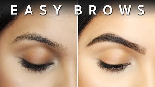 EASY BROWS  Beginners Eyebrow Tutorial [upl. by Popelka]