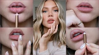 My FAVOURITE Everyday Lip Liners  Try On  Elanna Pecherle 2020 [upl. by Cardon]