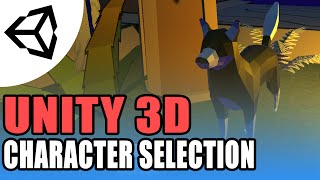 Character Selection And changing scene  Unity 3DTutorialC [upl. by Meeker]