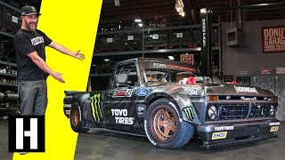 Ken Blocks Hoonitruck Twin Turbo AWD 914hp and Ready to Party in Gymkhana TEN [upl. by Belding]