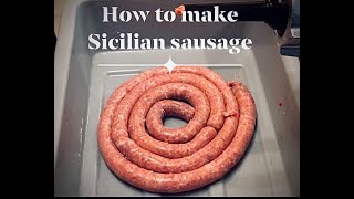 How To Make Sicilian Sausage [upl. by Sulakcin146]