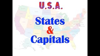 50 States amp Capitals in alphabetical Order [upl. by Ernaldus385]