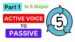 PASSIVE VOICE  Change Active to Passive Voice  Part 1 [upl. by Shamrao]