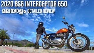 2020 BS6 Interceptor 650 Malayalam Detailed Review [upl. by Domela]