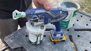 Review amp Mini Tutorial for Graco Cordless Paint Sprayer [upl. by Certie]