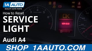 How to Reset Service Light 0409 Audi A4 [upl. by Tjaden]