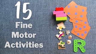 15 Fine Motor Skills Activities for Toddlers and Preschoolers  LowPrep Learning Activities [upl. by Ariad]