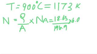 Example equilibrium number of vacancies [upl. by Eceinehs]