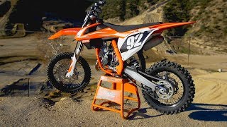 First Ride 2018 KTM 85 SX  Motocross Action Magazine [upl. by Retsbew]