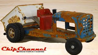 Tonka Utility Dump Truck Tractor Restoration [upl. by Nannerb647]