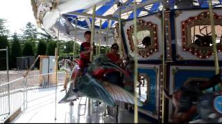 buttonwood park carousel ride new bedford mass [upl. by Palestine]