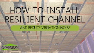 HOW TO INSTALL RESILIENT CHANNEL AND REDUCE VIBRATION NOISE [upl. by Lotsirb94]